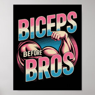 Motivierend Funny Gym Spaß Biceps Gains Biceps B Poster