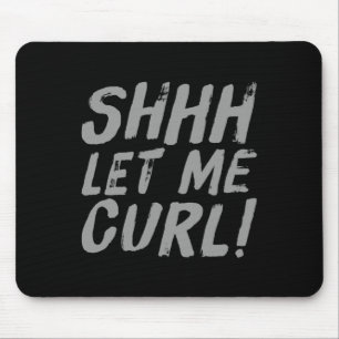 Motivierend Funny Gym Spaß Biceps Gains Shhh Gelas Mousepad