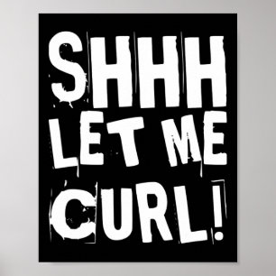 Motivierend Funny Gym Spaß Biceps Gains Shhh Gelas Poster