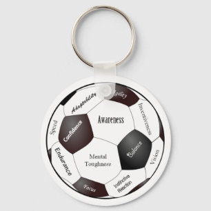Motivierend Fußball-Spiel, Sport-Wörter Schlüsselanhänger