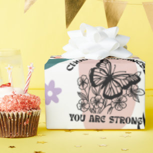 Motivierend Gedanken Geschenkpapier