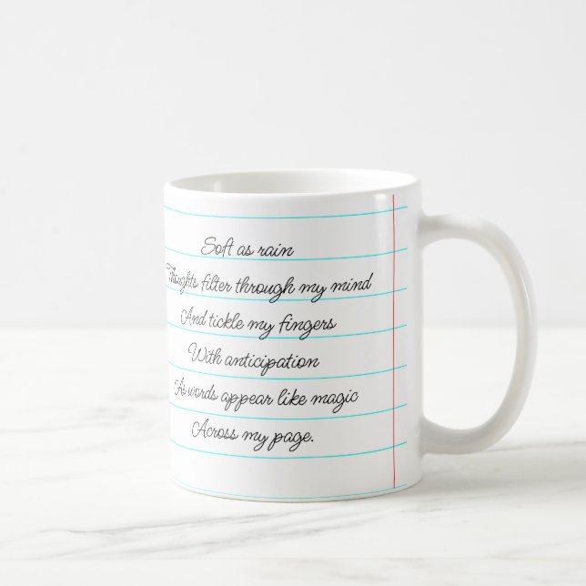 Motivierend Gedicht, das ich als Autor personalisi Kaffeetasse (Rechts)