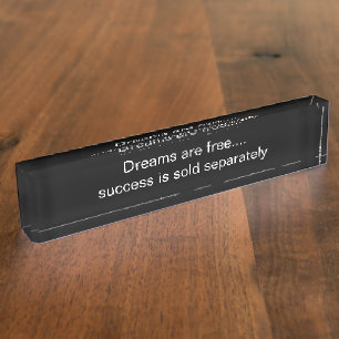 Motivierend Geschäftsbüro Namensplakette