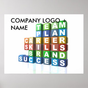 Motivierend Geschäftsmodewörter Poster