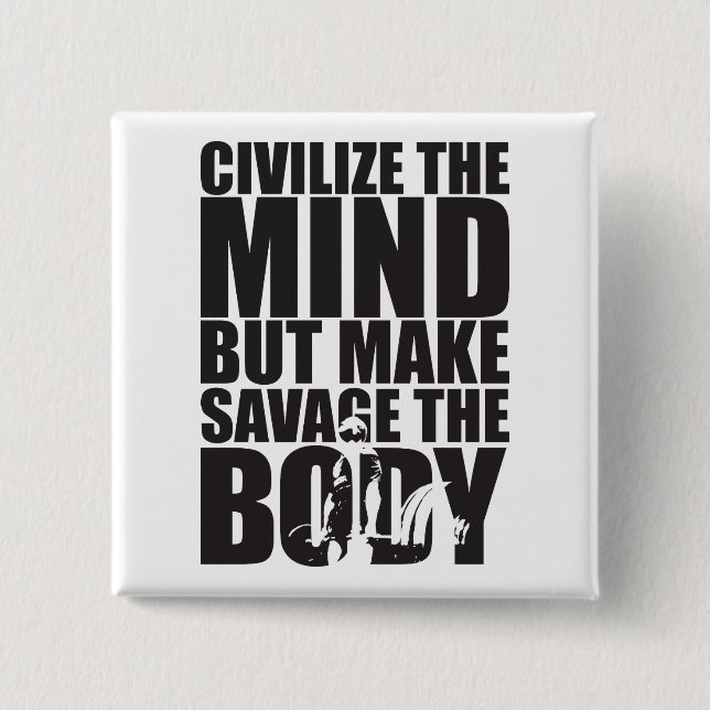 motivierend "Gewichtslifting" Button (Vorderseite)