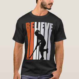 Motivierend Girls Hockey Womens Glaube Orange Co T-Shirt