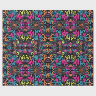 Motivierend Graffiti-Wrapping Geschenkpapier