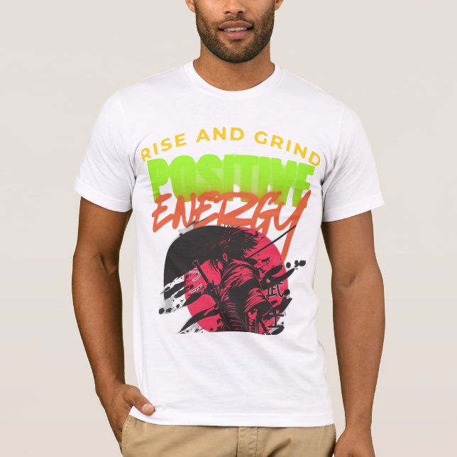 Motivierend grafischer T - Shirt (Vorderseite)