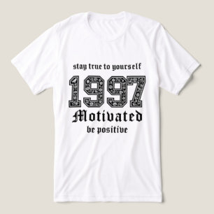 Motivierend grafisches T-Shirt - Richtig Bleibe Tri-Blend Shirt