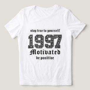 Motivierend grafisches T-Shirt - Richtig Bleibe Tri-Blend Shirt