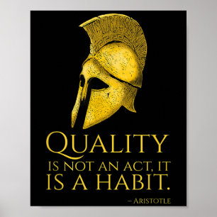 Motivierend griechische Philosophie - Aristoteles Poster