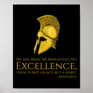 Motivierend griechische Philosophie - Aristoteles Poster