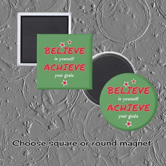 Motivierend grün erreichen magnet (Von Creator hochgeladen)