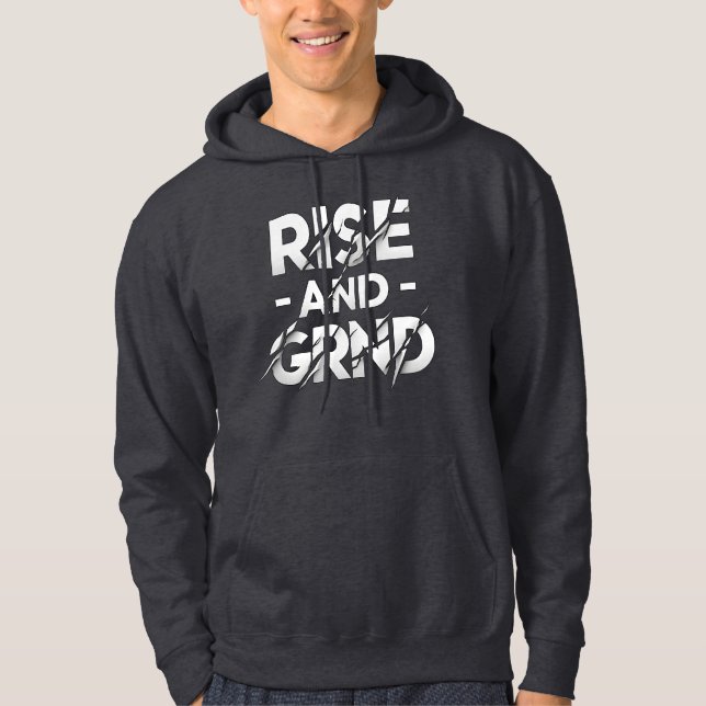 Motivierend Gym-Design Hoodie (Vorderseite)