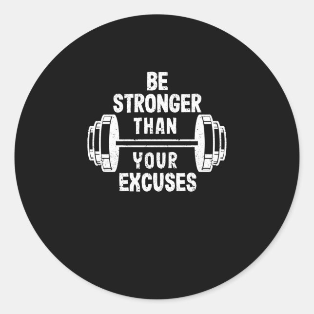 Motivierend Gym Inspiration zu verstärken Runder Aufkleber (Vorderseite)