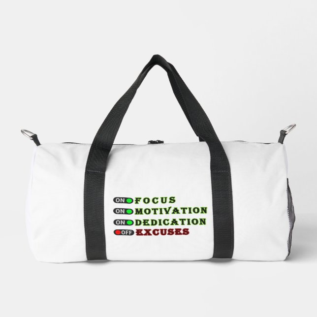 Motivierend Gym-Tasche Duffle Bag (Vorderseite)
