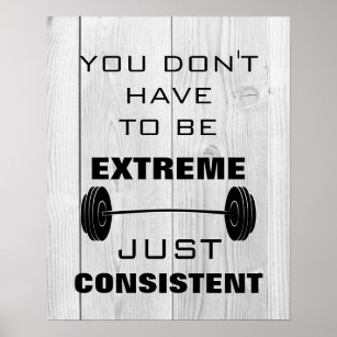 Motivierend Gym Workout Fitness zitieren rustikale Poster