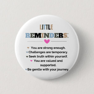 Motivierend Inspiration Kleine Erinnerungen Button