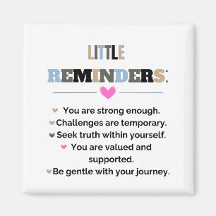 Motivierend Inspiration Kleine Erinnerungen Magnet