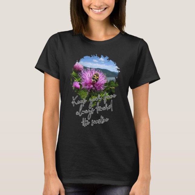 Motivierend Inspiration mit ermutigender Positi T-Shirt (Vorderseite)