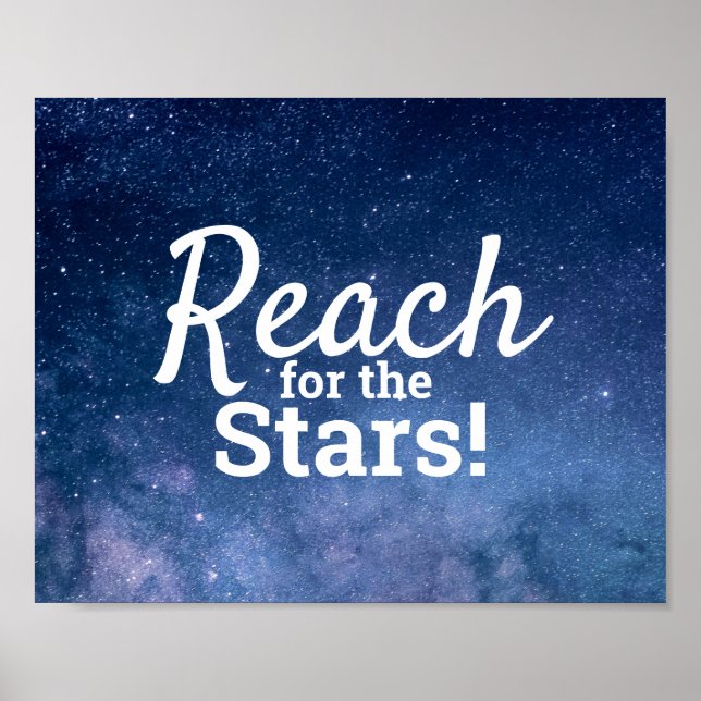 Motivierend Inspirationsangebot für die Sterne Poster (Vorne)