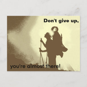 Motivierend Inspirationsförderungswanderung Postkarte
