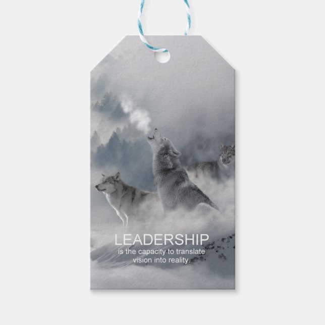 motivierend inspirierendes Zitat von Führungskräft Geschenkanhänger (Vorderseite)
