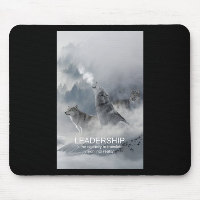 motivierend inspirierendes Zitat von Führungskräft Mousepad (Vorne)