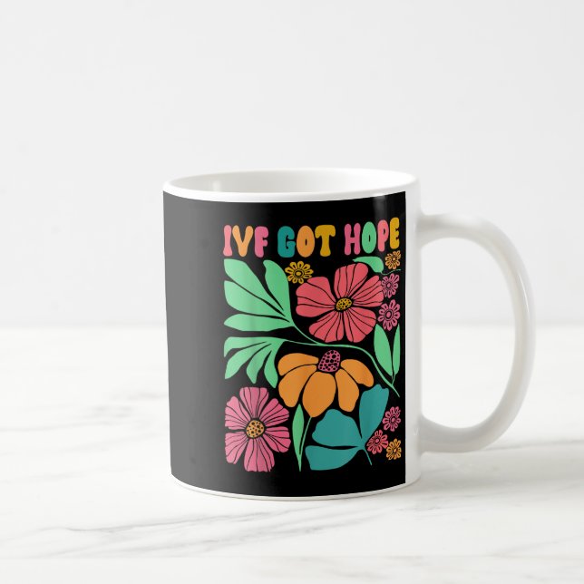 Motivierend Inspiriert Ivf Mama Wildblume Ivf Mama Kaffeetasse (Rechts)