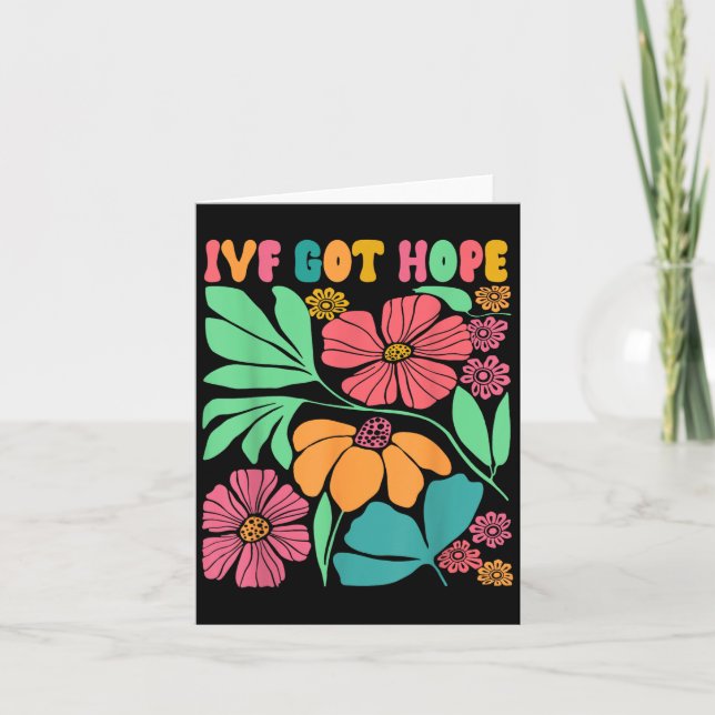 Motivierend Inspiriert Ivf Mama Wildblume Ivf Mama Karte (Vorderseite)