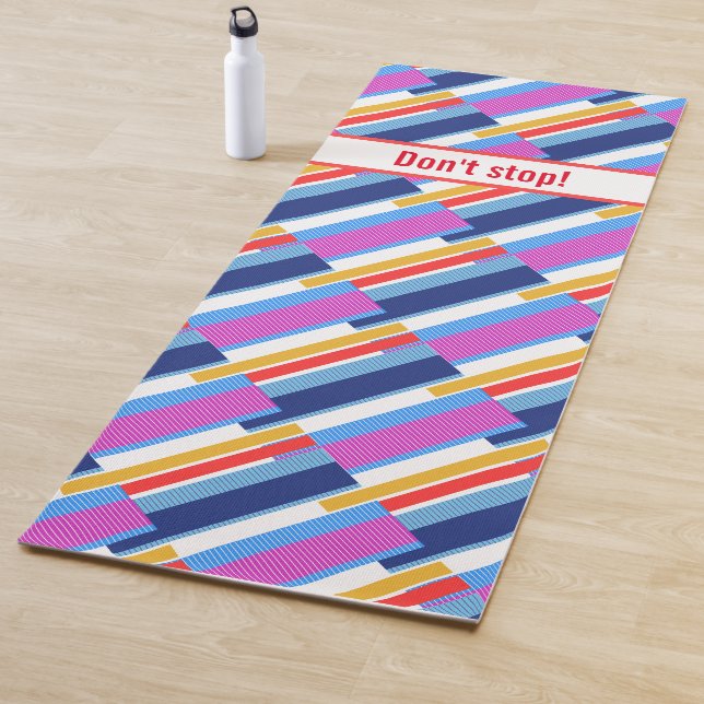Motivierend Jogamattel mit grafischem Muster Yogamatte (Beispiel)