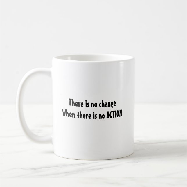 Motivierend Kaffee-Tasse ohne Maßnahmen Kaffeetasse (Links)