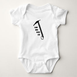 Motivierend Klettergebiet Rockclimbing Sprichwort Baby Strampler