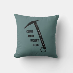 Motivierend Klettergebiet Rockclimbing Sprichwort Kissen