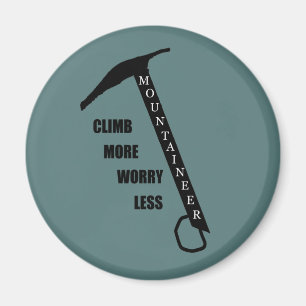 Motivierend Klettergebiet Rockclimbing Sprichwort Magnet