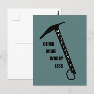 Motivierend Klettergebiet Rockclimbing Sprichwort Postkarte