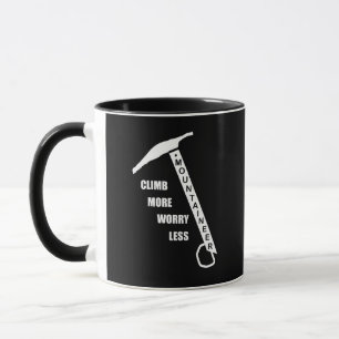 Motivierend Kletterklettern Sprichwort Tasse