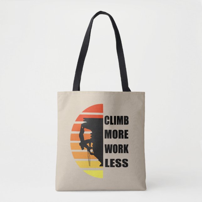 Motivierend KletterSprichwort Tasche (Vorderseite)