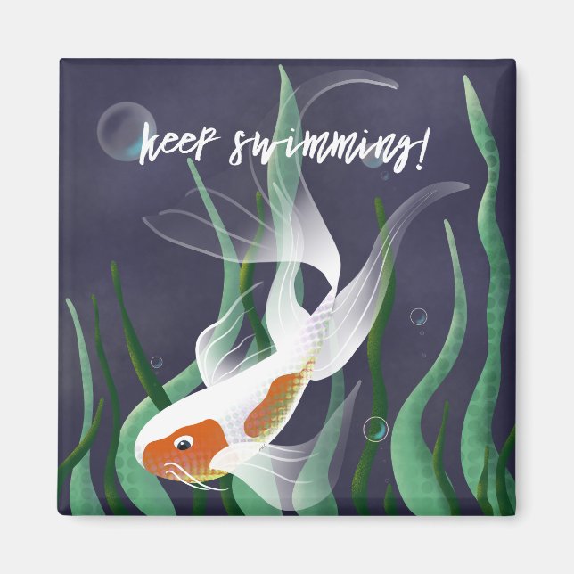 Motivierend Koi Kunstgift Idee Magnet (Vorne)