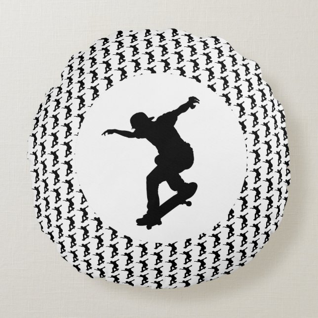Motivierend Kostenvoranschläge für Skateboards imm Rundes Kissen (Vorderseite)