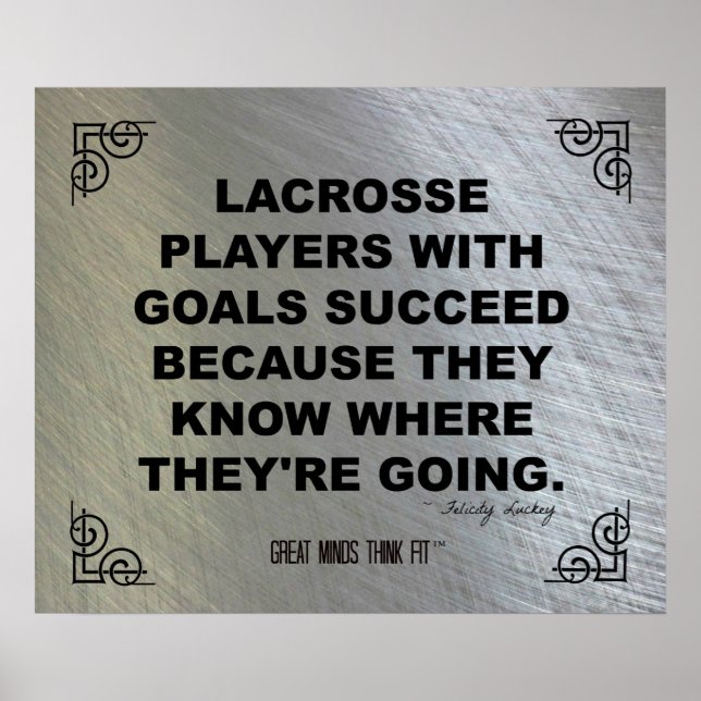 Motivierend Lacrosse Poster 008 (Vorne)