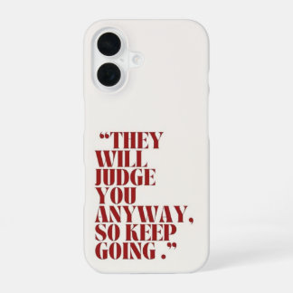 Motivierend Lässiger TelefonCase iPhone 16 Hülle