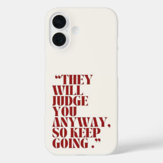 Motivierend Lässiger TelefonCase iPhone 16 Hülle