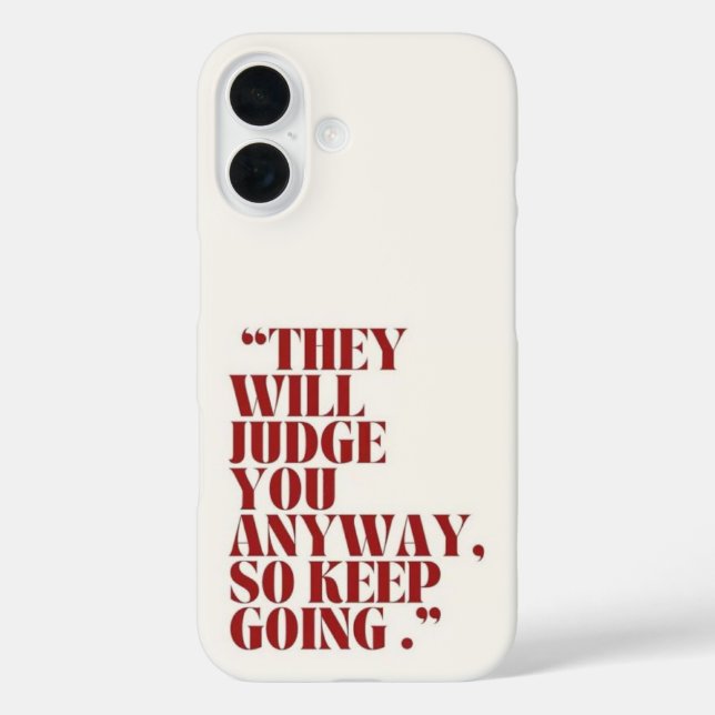 Motivierend Lässiger TelefonCase iPhone 16 Hülle (Rückseite)