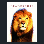 Motivierend Leadership Lion Eyes Pop Art Poster<br><div class="desc">Freiheit und Mut Motivierend Bilder</div>