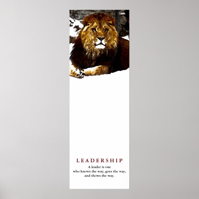 Motivierend Leadership Zitat - Kunstwerk Poster (Vorne)