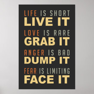 Motivierend Leben-Rateplakat Poster