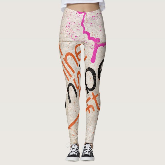 Motivierend Leggings (Vorderseite)