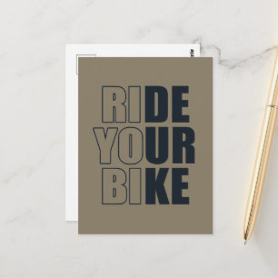 motivierend Mountainbike-Angebot Postkarte