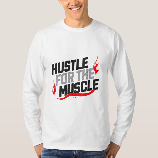 Motivierend Muskelanstrengung T-Shirt (Vorderseite)